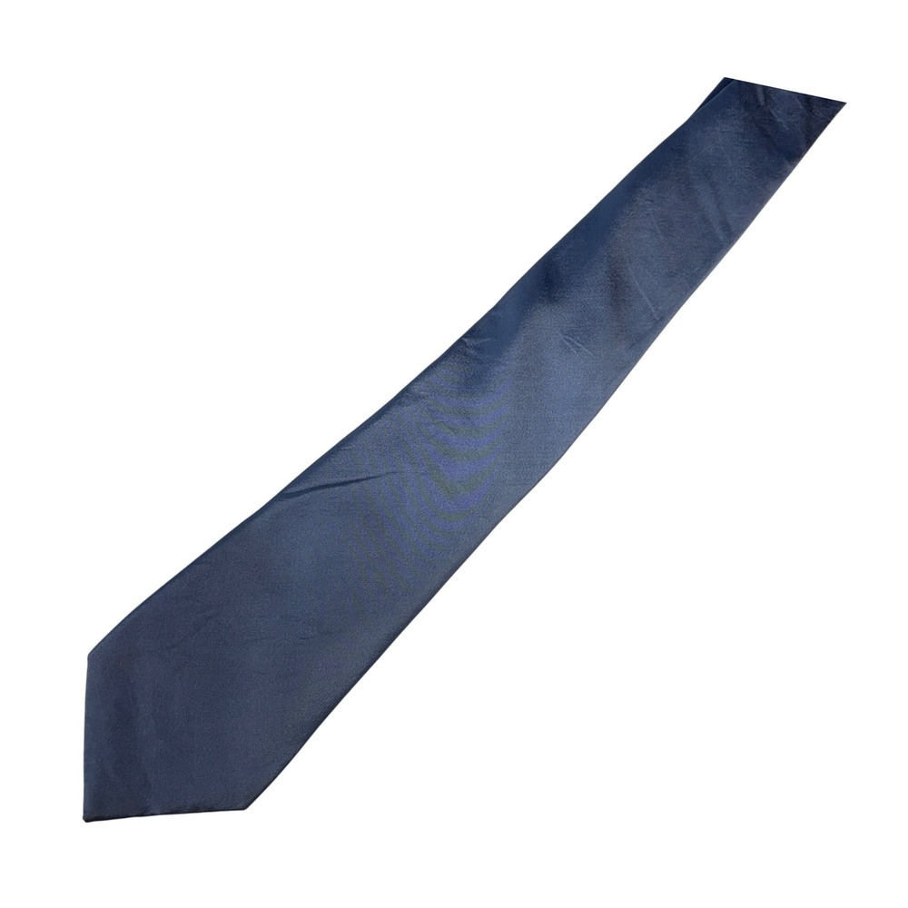 Michael Kors Necktie Men's Blue Solid‎ Silk Blend Modern Traditional Power Tie
